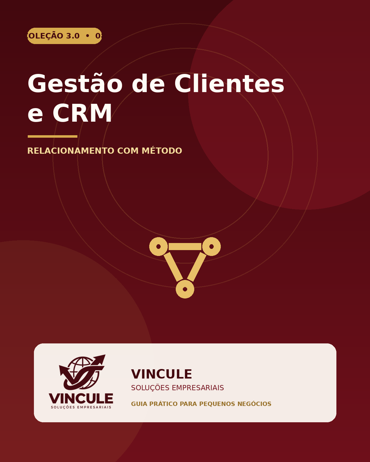Capa do e-book Gestão de Clientes e CRM