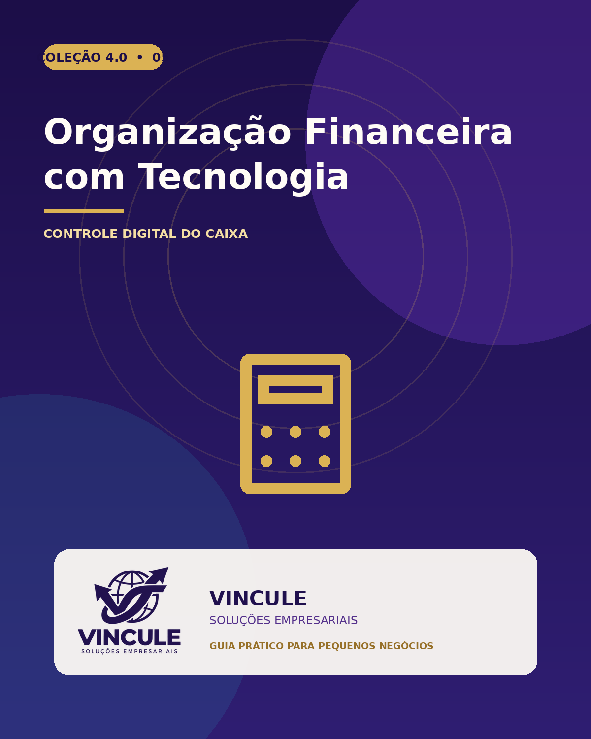 Capa do e-book Organização Financeira com Tecnologia